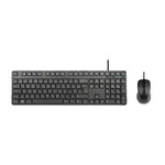 Targus Ensemble Clavier et Souris Targus AKM622ES Antimicrobien USB QWERTY Espagnol Noir