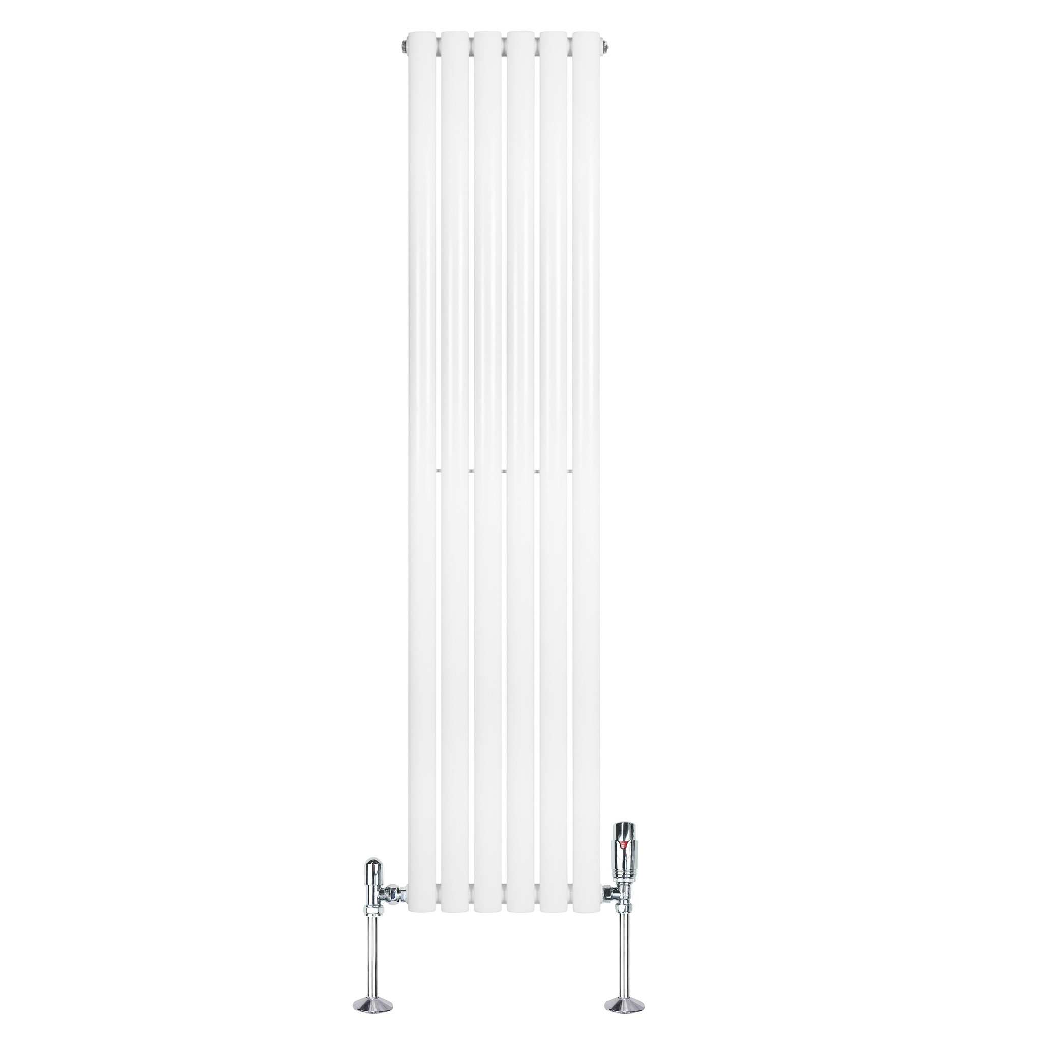 Voir la diapositive 2 : MONSTERSHOP Radiateur à colonnes ovales & vannes, 1 panneau - 1600 x 360 mm