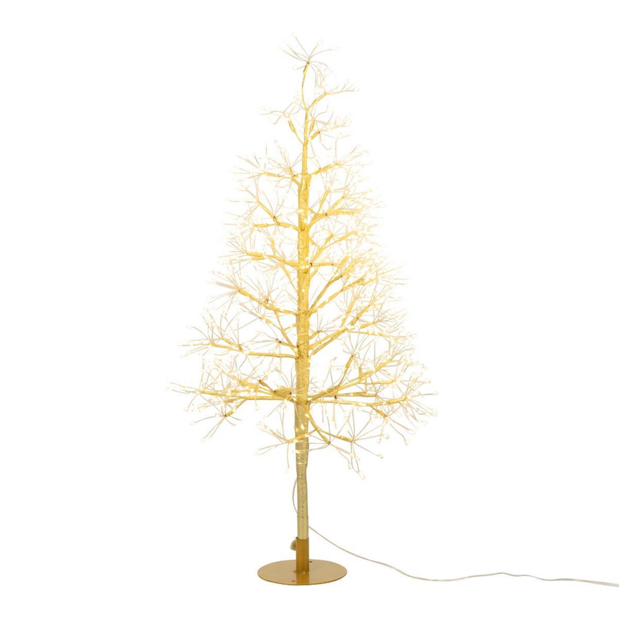 J-LINE Sapin à led en métal  grady  80cm doré