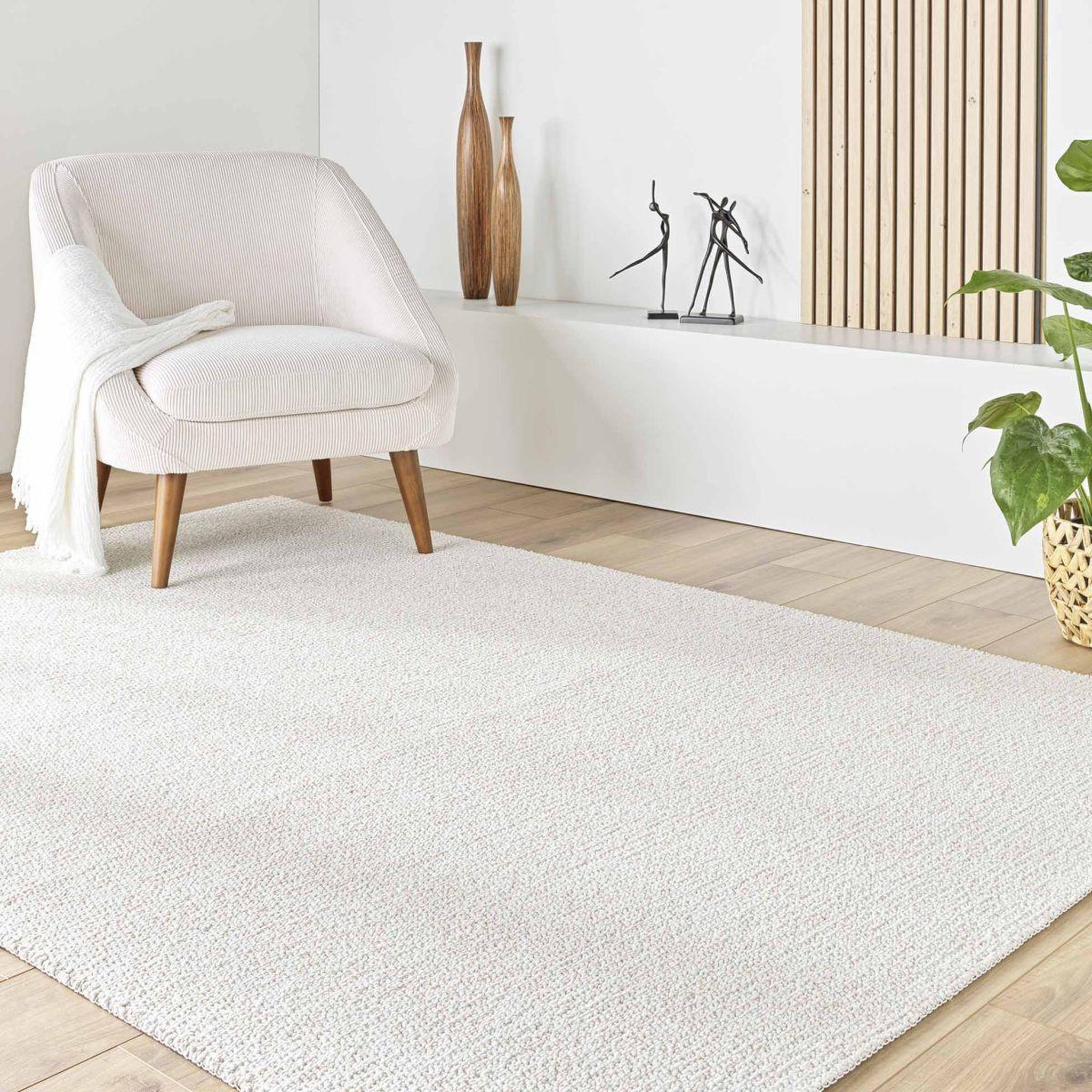 Voir la diapositive 4 : Douceur d'Intérieur Tapis déco bouclette  lisaia  160x230cm naturel