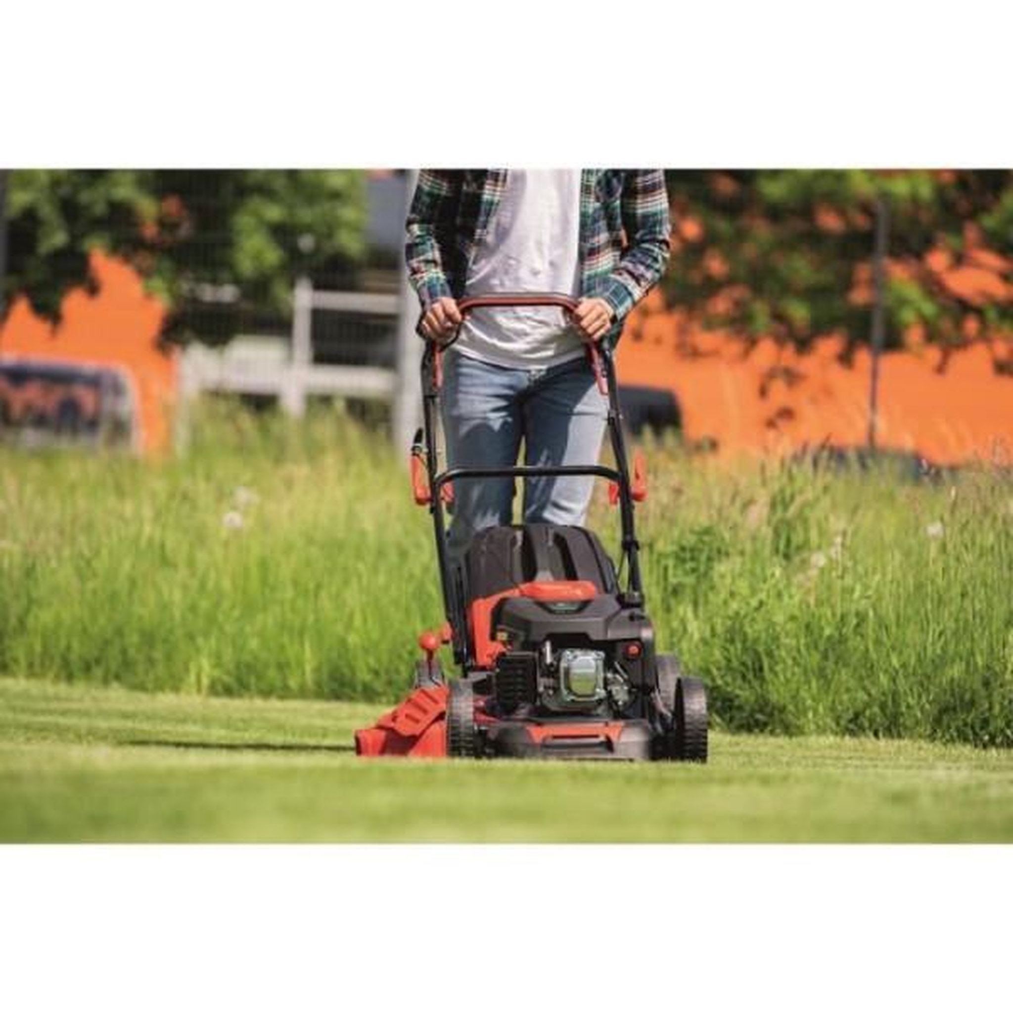 Voir la diapositive 2 : SCHEPPACH Tondeuse a gazon   thermique autotractée 4 en 1 ms225-53br - 53 cm - 5100 w - scheppach