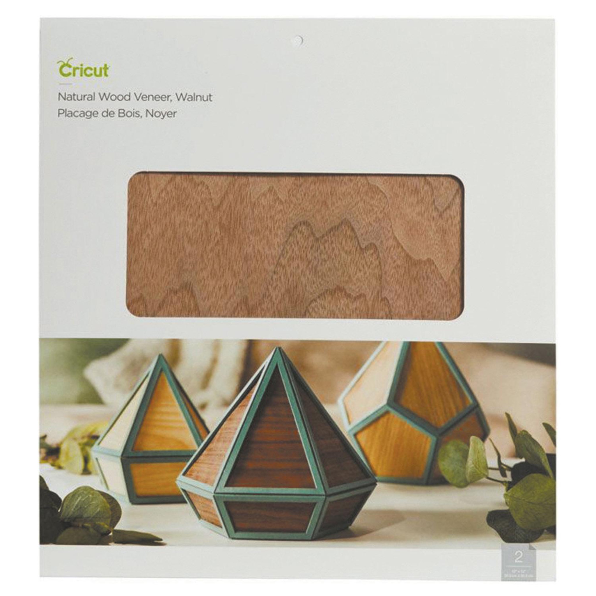 Voir la diapositive 2 : CRICUT 2 Feuilles Placage Bois De Noyer - 30,5 x 30,5 Cm