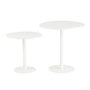 Voir la diapositive 2 : Paris Prix Lot de 2 Tables d'Appoint en Métal  Ice  50cm Blanc