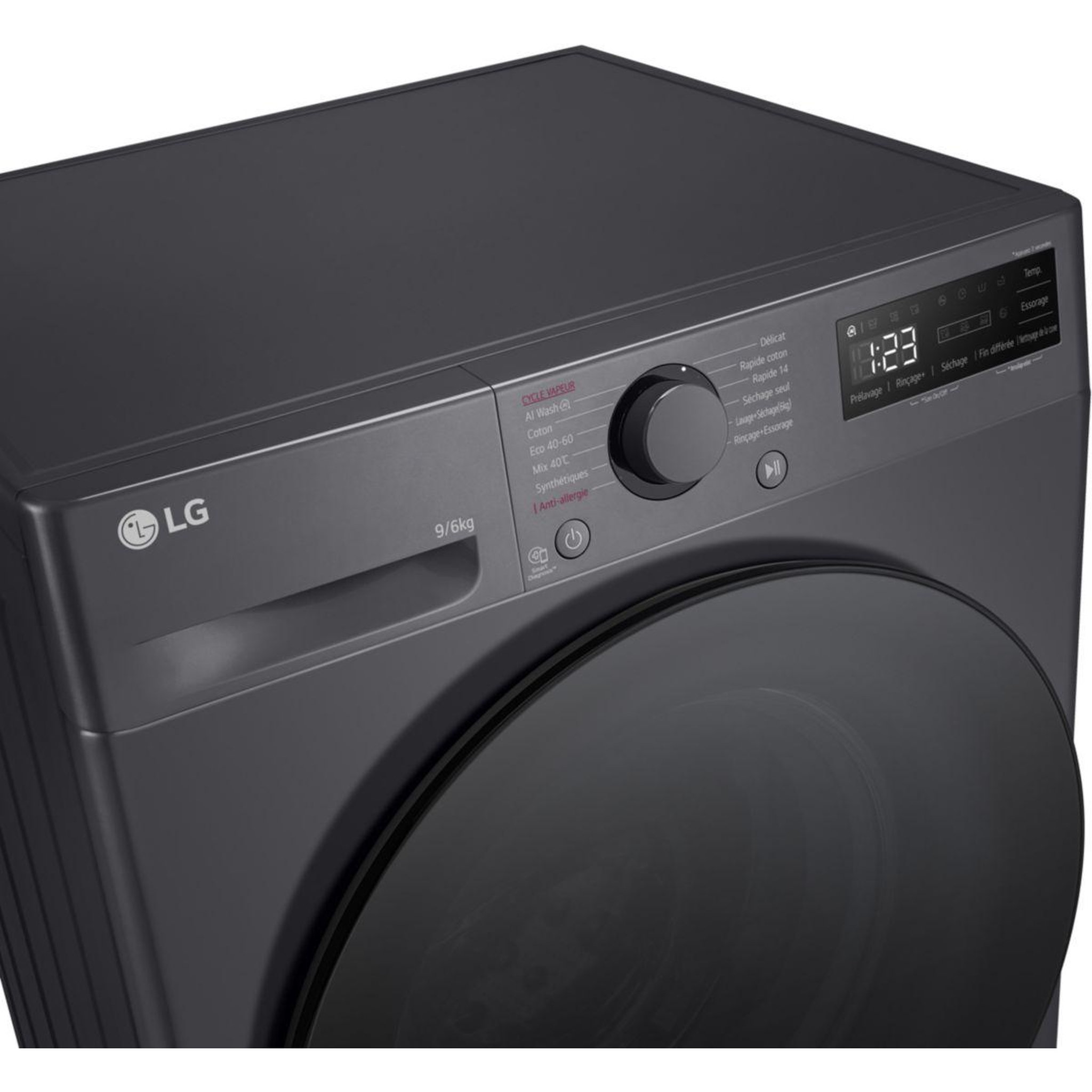 Voir la diapositive 3 : LG Lave linge séchant hublot f964r56mbrs
