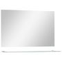 Voir la diapositive 2 : VIDAXL Miroir mural avec etagere 100x60 cm Verre trempe
