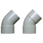 GIRPI Coude d'évacuation à 45° mâle/femelle Ø 50 mm