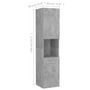 Voir la diapositive 6 : VIDAXL Armoire de salle de bain Gris beton Bois d'ingenierie