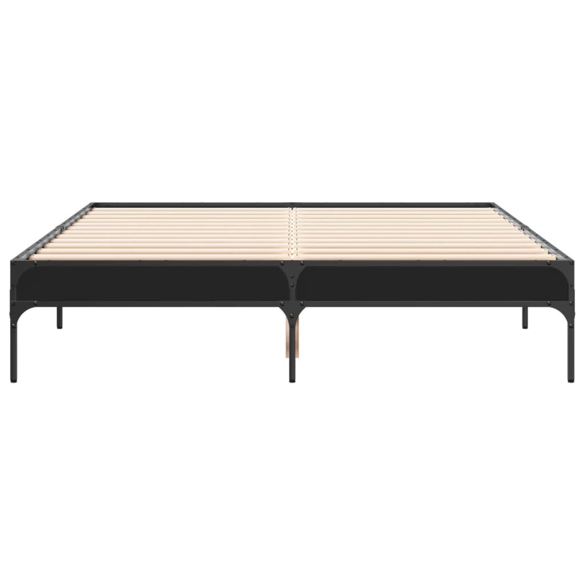 Voir la diapositive 4 : VIDAXL Cadre de lit sans matelas noir 120x200 cm