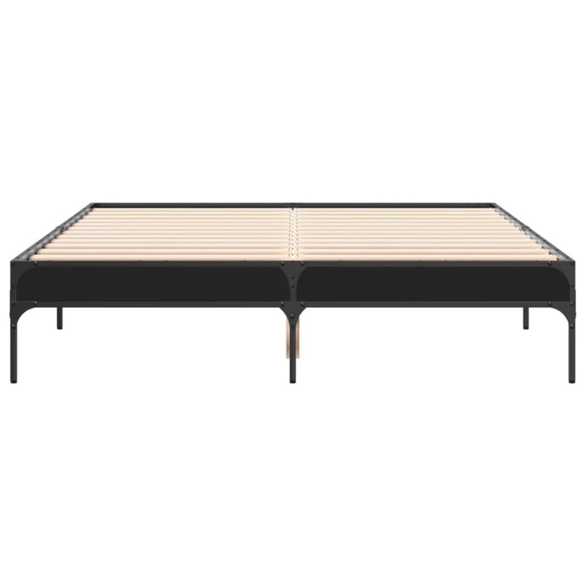 VIDAXL Cadre de lit sans matelas noir 120x200 cm