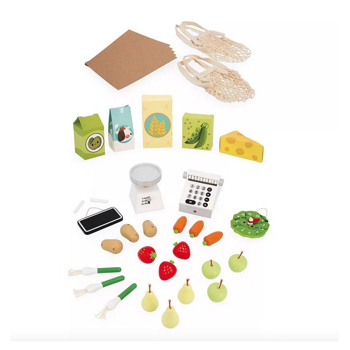 Juratoys-Janod Marchande en bois  Farm Market