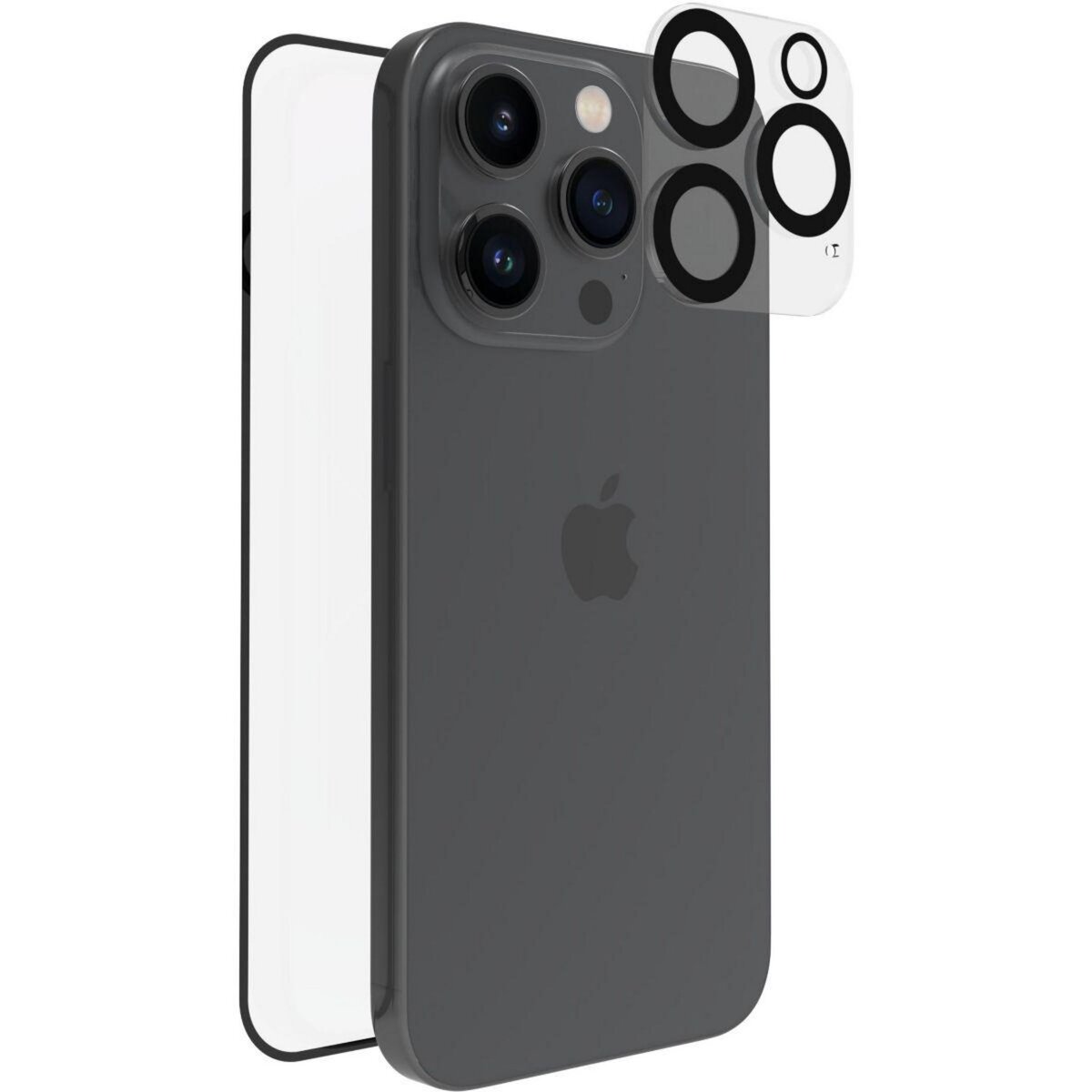 Generic Incassable Protection Vitre Verre Trempé iPhone 15 Pro couleur Noir  très bonne à prix pas cher