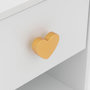 Voir la diapositive 3 : Atmosphera Kids Table de Chevet Enfant Cœur  Amour  40cm Blanc