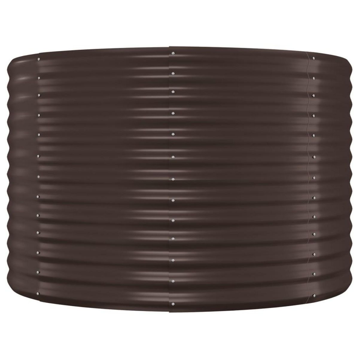VIDAXL Lit sureleve de jardin Acier enduit de poudre marron
