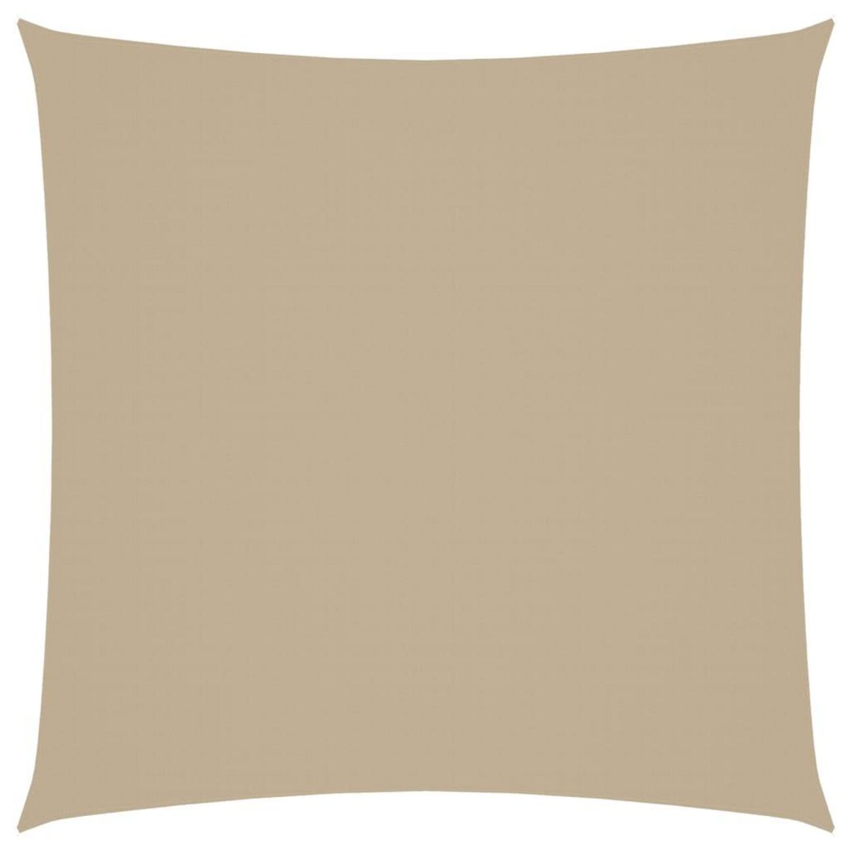 VIDAXL Voile de parasol tissu oxford carre 4x4 m beige