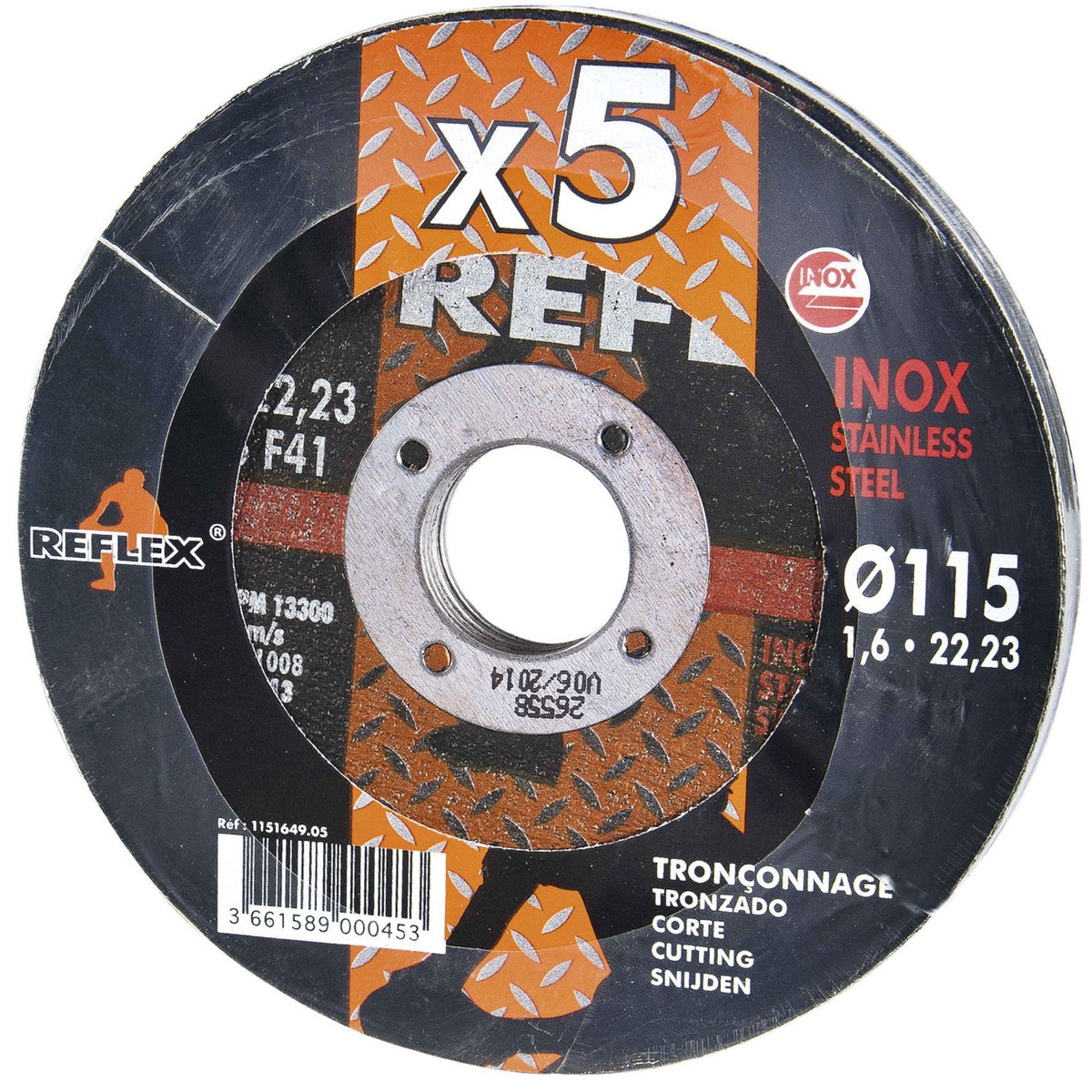 Perel Disques fer fins à tronçonner Ø 115 mm