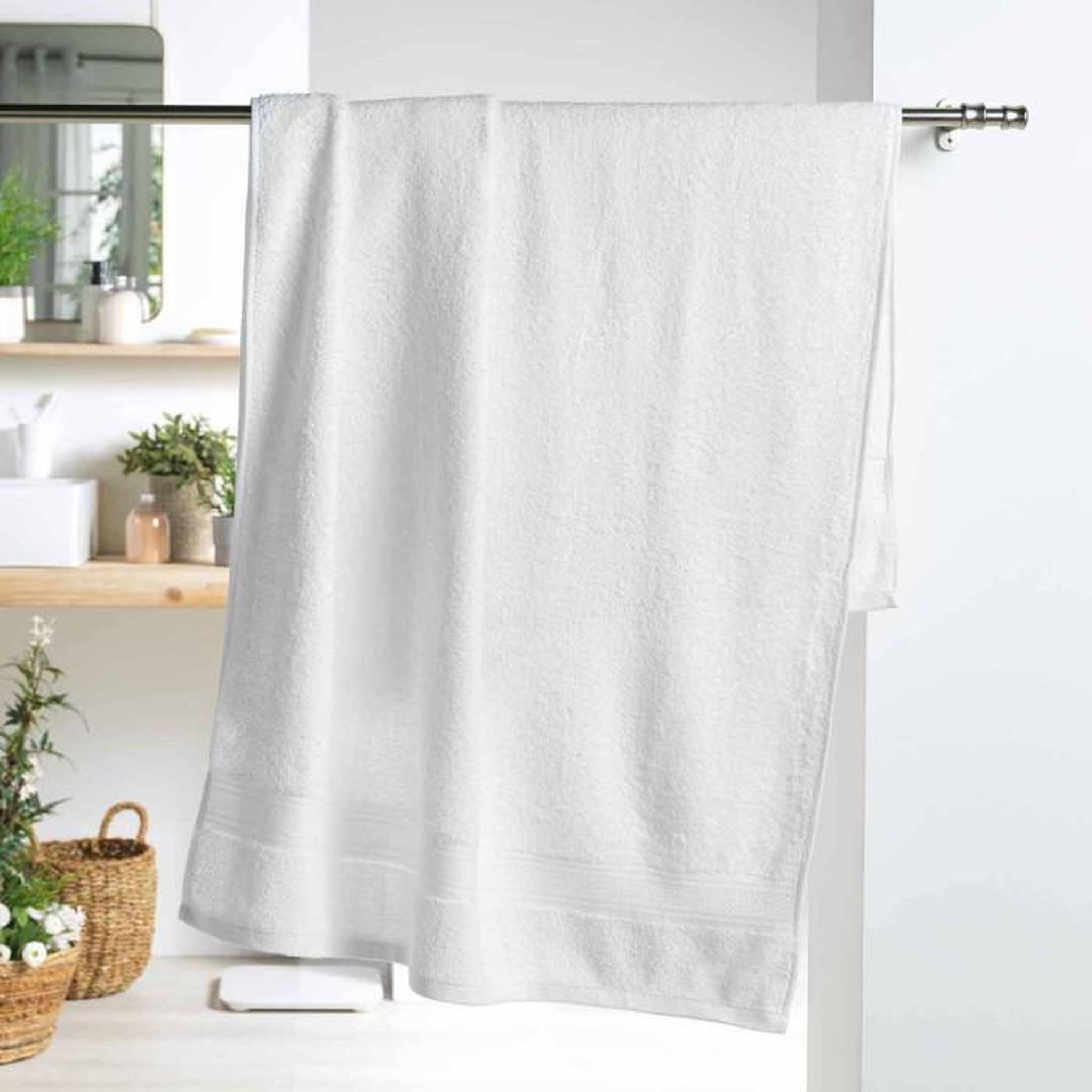 Paris Prix Drap de Bain  Colors  90x150cm Blanc