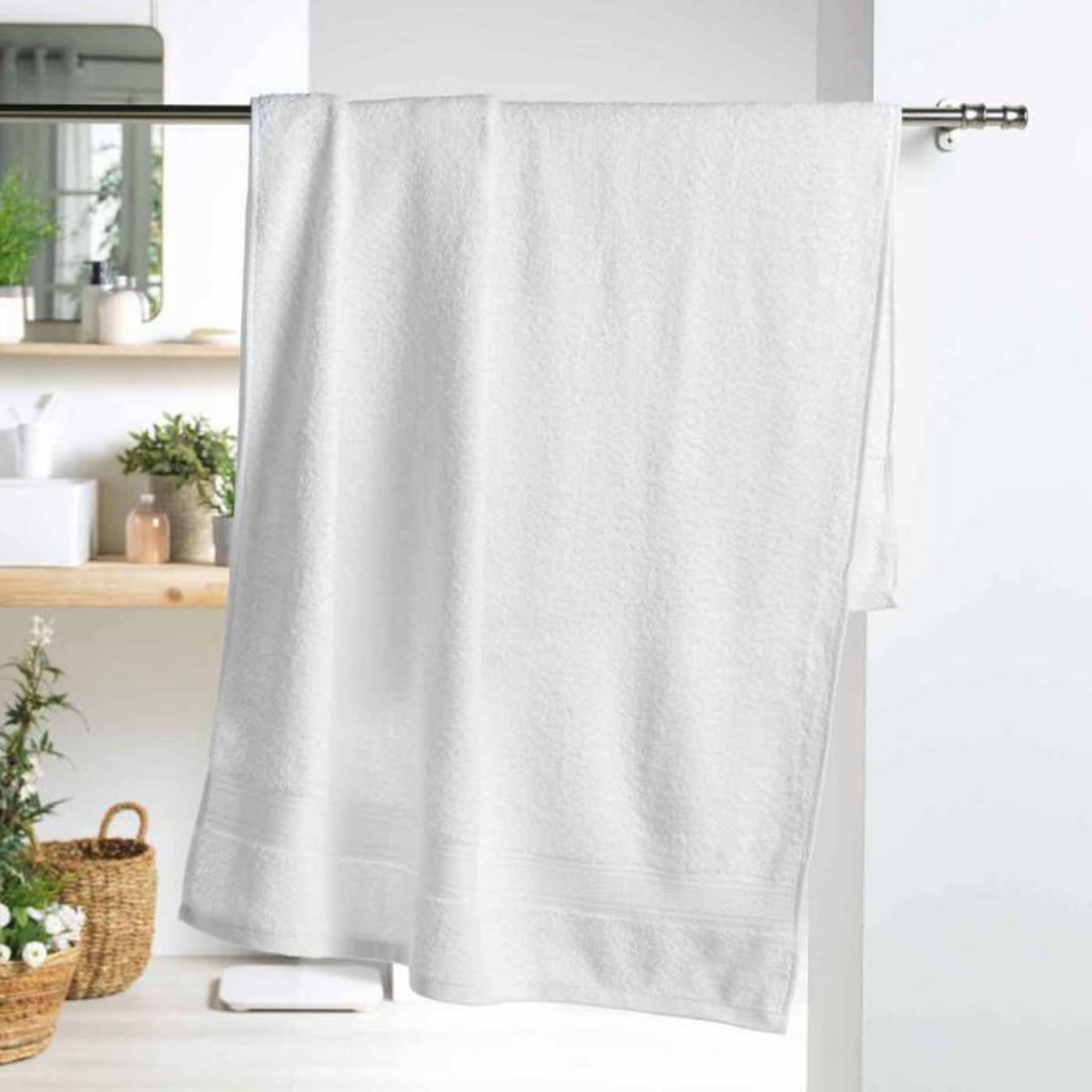 Paris Prix Drap de Bain  Colors  90x150cm Blanc