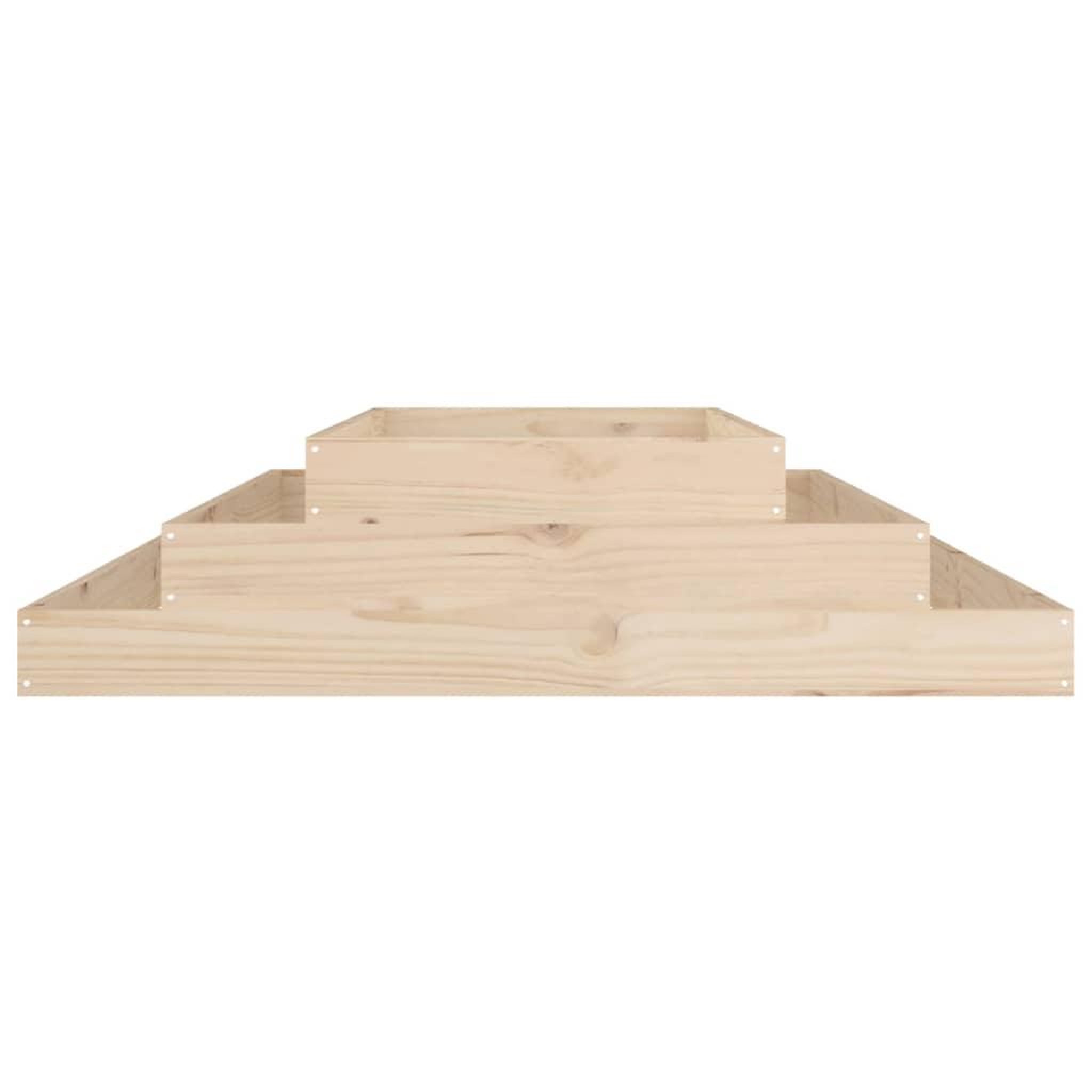 Voir la diapositive 4 : VIDAXL Jardiniere 110x110x27 cm Bois massif de pin