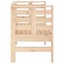 Voir la diapositive 5 : VIDAXL Banc de jardin 111,5x53x71 cm bois massif de pin