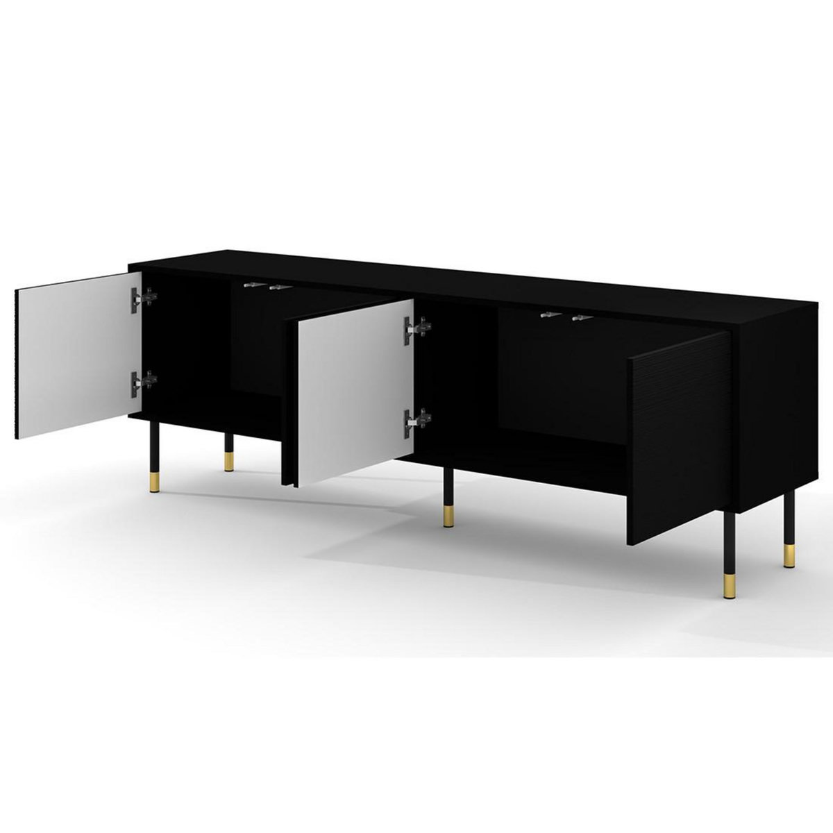 BEST MOBILIER Novara - meuble tv - 4 portes - 180 cm