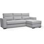 Voir la diapositive 6 : MARKET24 Canapé angle convertible réversible 4 places MONTREAL - Tissu gris clair - L 247 x P 158 x H 92 cm - Fabriqué en France - HEX