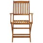 Voir la diapositive 4 : VIDAXL Ensemble a manger de jardin pliable 5 pcs Bois d'acacia solide