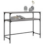 Voir la diapositive 3 : VIDAXL Table console sonoma gris 100x35,5x75 cm bois d'ingenierie