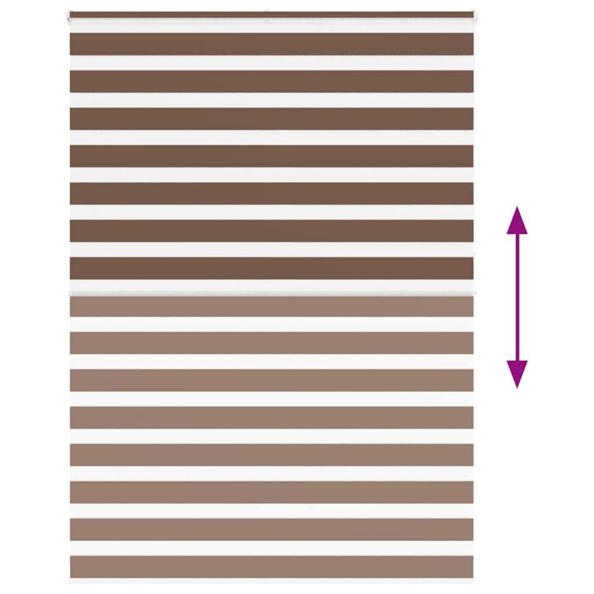 VIDAXL Store zebre marron 165x230cm largeur du tissu 160,9cm polyester