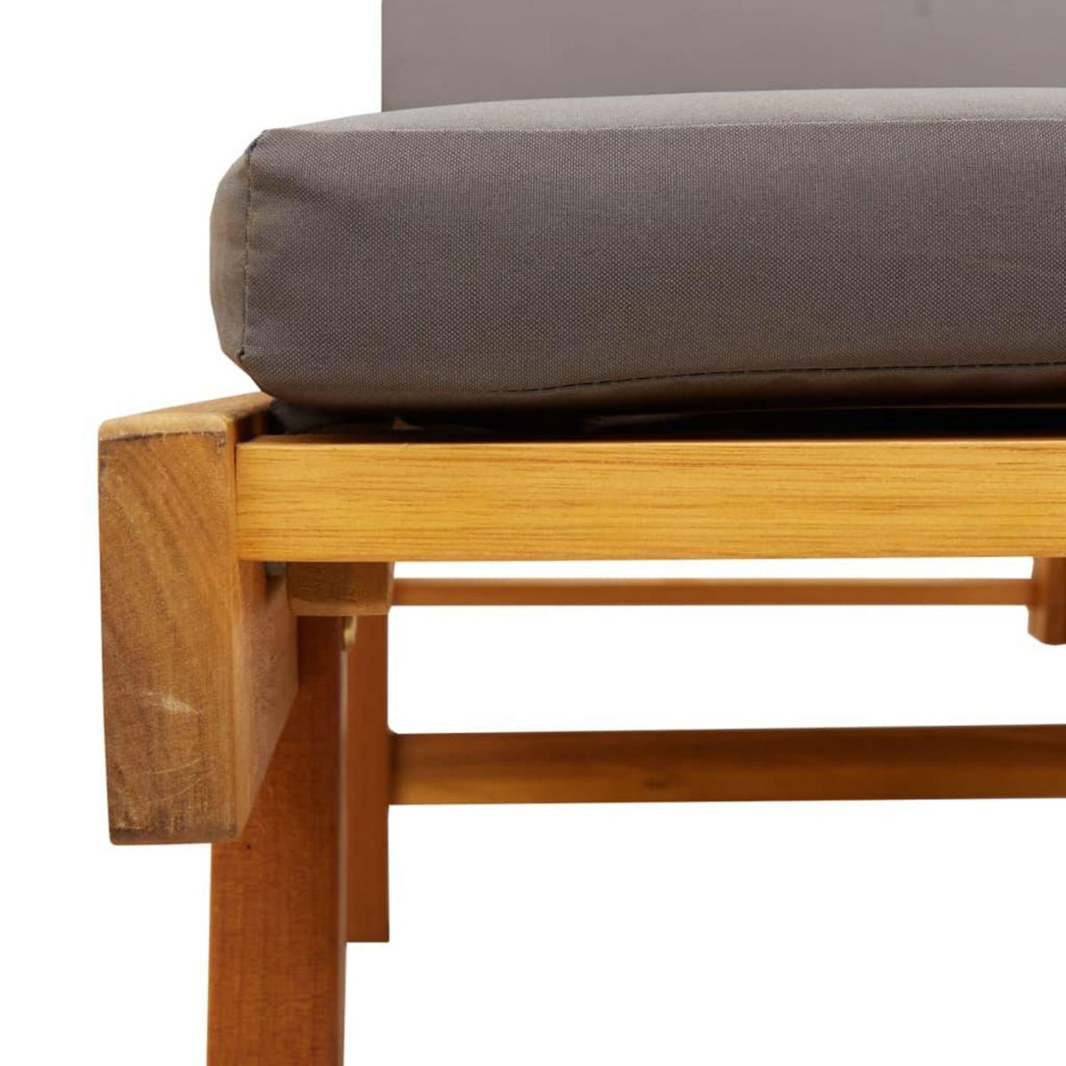 VIDAXL Chaises longues lot de 2 avec coussins 200x68x83 cm bois acacia