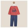 Voir la diapositive 1 : IN EXTENSO Pyjama velours héros bébé garçon