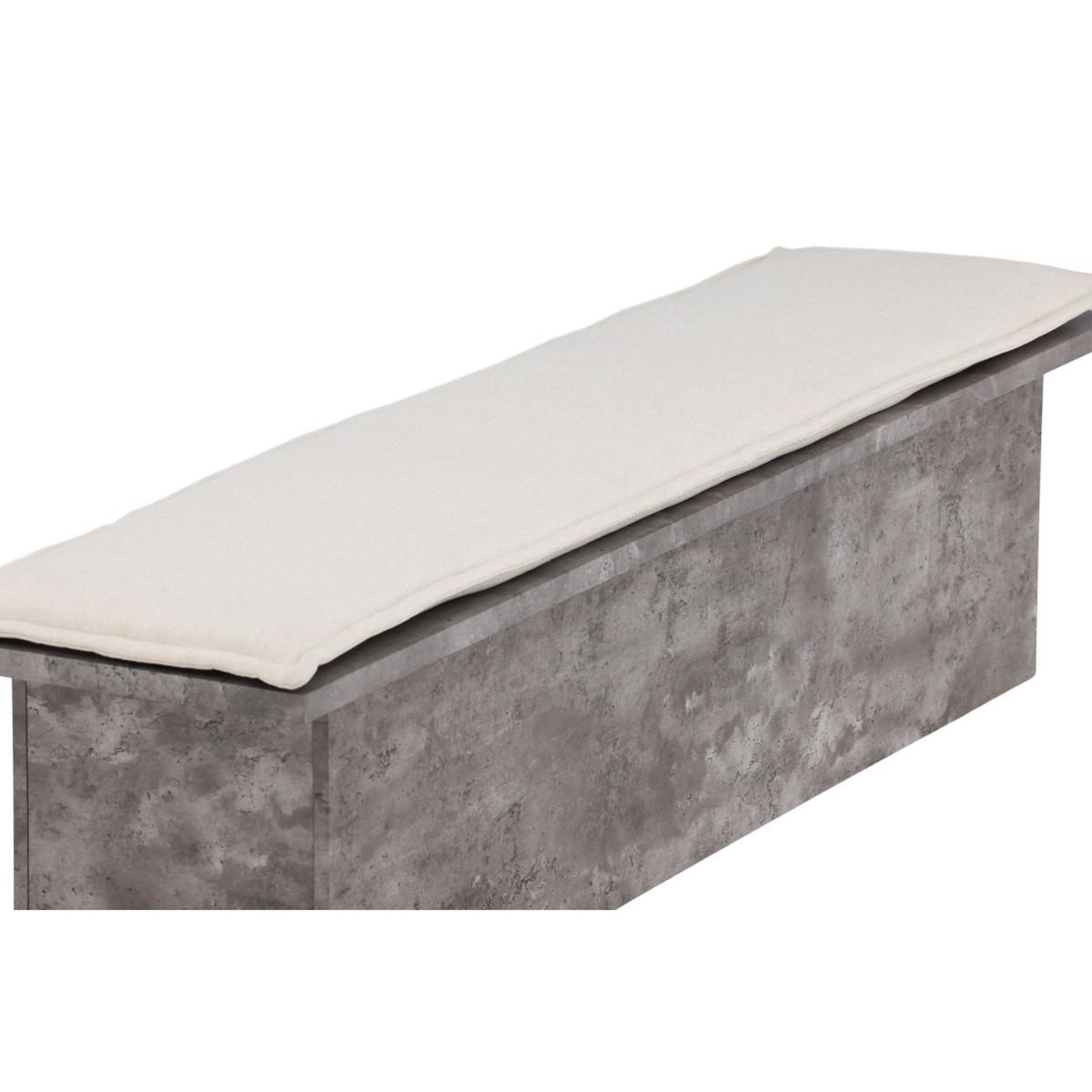 Voir la diapositive 5 : Paris Prix Banc design & coussin  kellogg  160cm gris