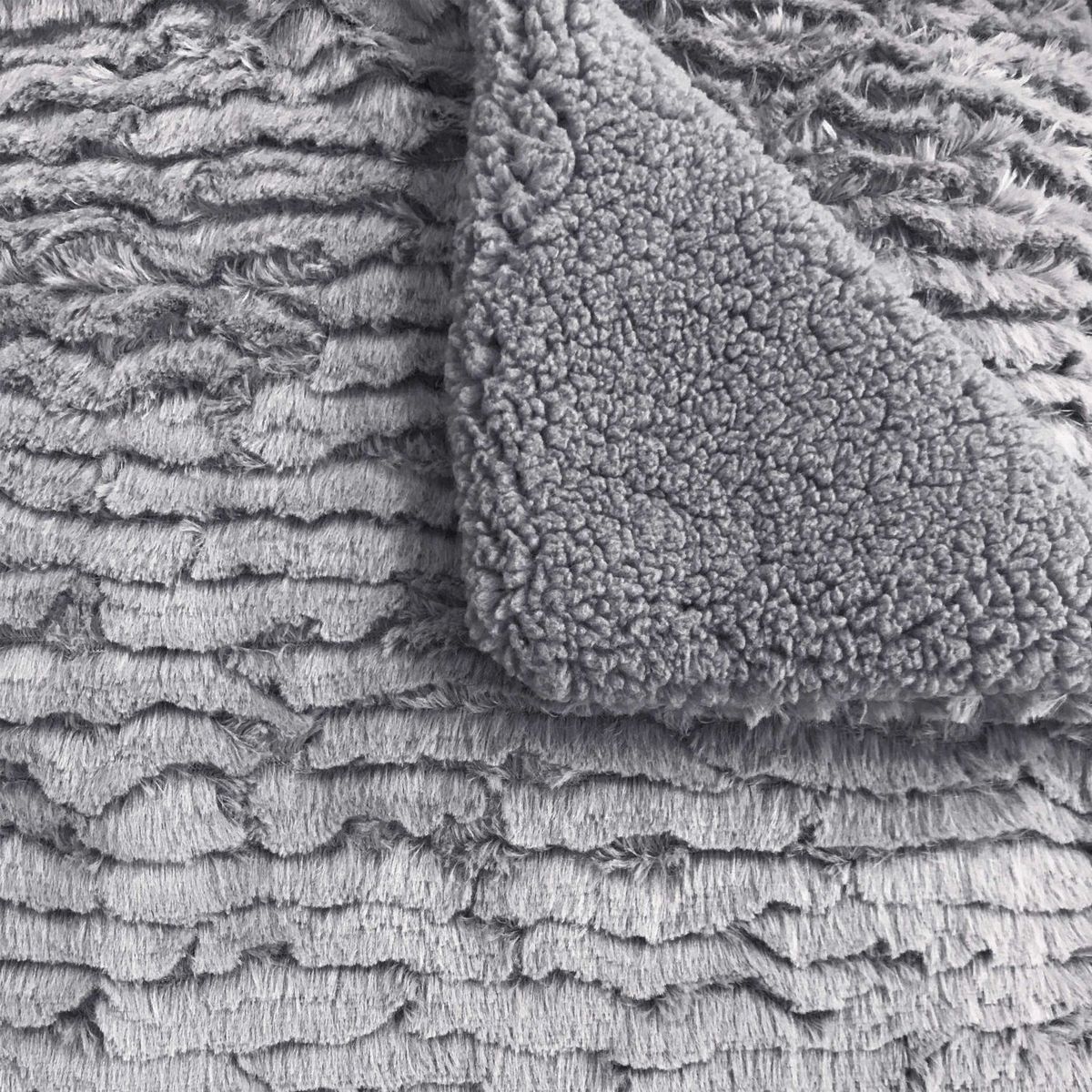 ACTUEL Plaid fausse fourrure 