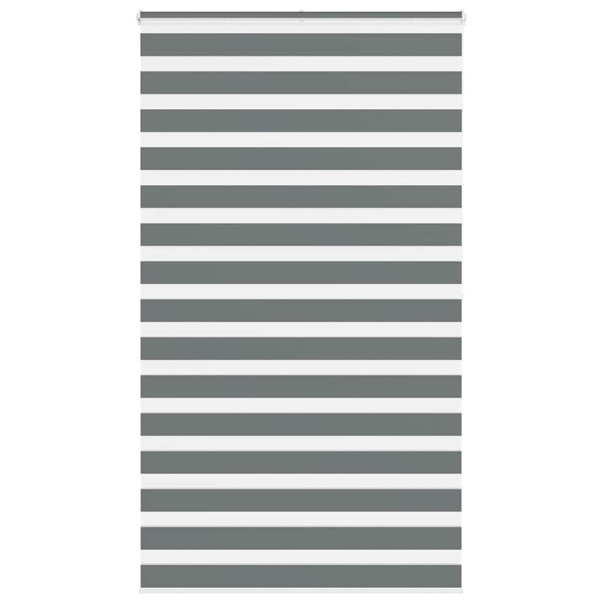 VIDAXL Store zebre gris fonce largeur du tissu 120,9 cm polyester