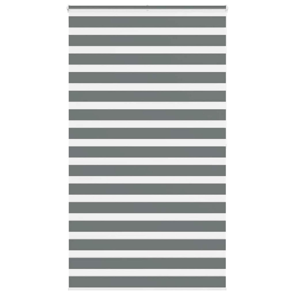 VIDAXL Store zebre gris fonce largeur du tissu 120,9 cm polyester
