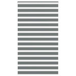 VIDAXL Store zebre gris fonce largeur du tissu 120,9 cm polyester