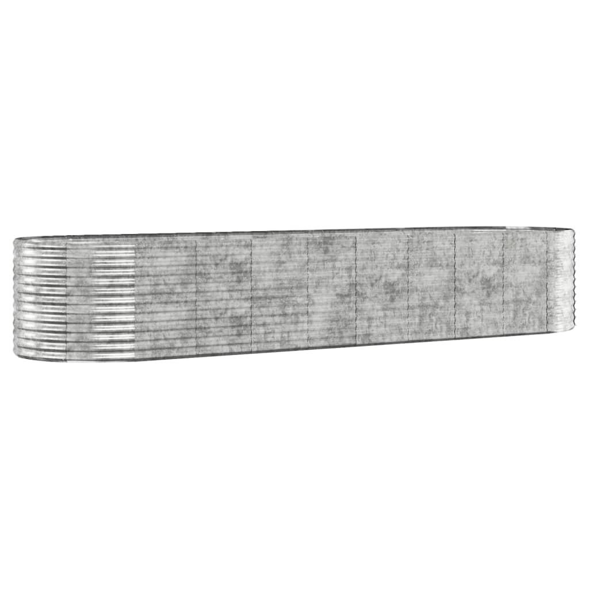 Voir la diapositive 2 : VIDAXL Lit sureleve de jardin Acier enduit de poudre Argente