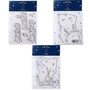  7 Tampons transparents Le Petit Prince Etoiles + Astéroïd + Paysage