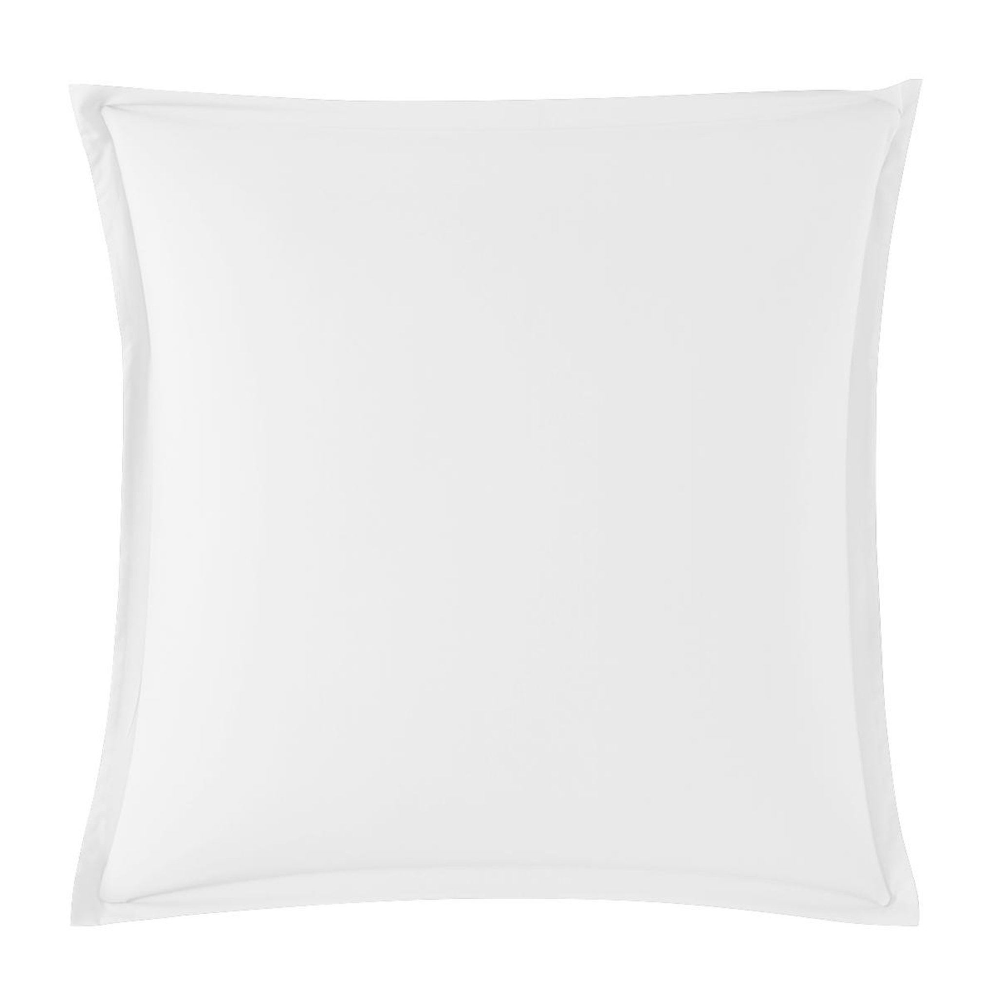 DODO Taie d'oreiller Influence Percale Blanc. Coloris disponibles : Blanc