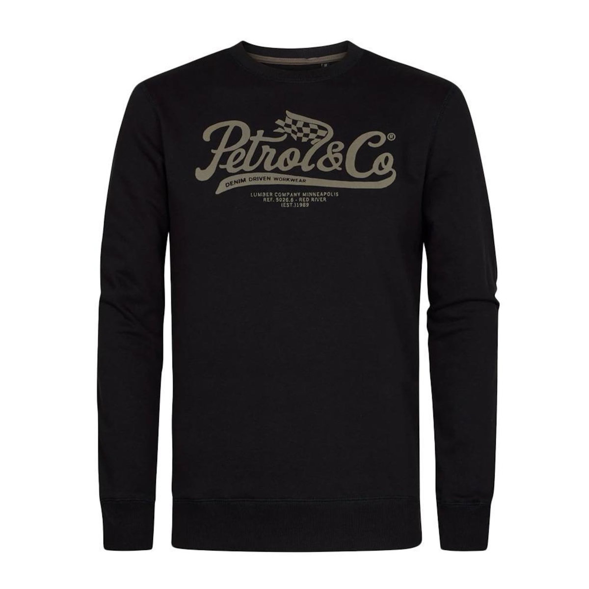 Petrol Industries Sweat /Taupe Homme Petrol Industries Neck