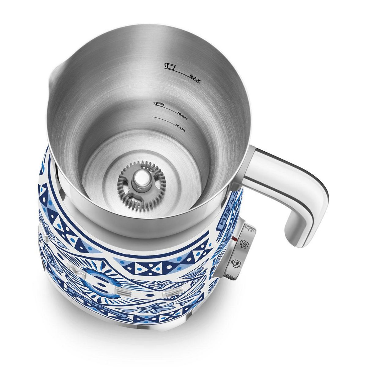 SMEG Mousseur à lait 500w 0.6l blu mediterraneo - MFF01DGBEU