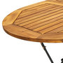 Voir la diapositive 5 : VIDAXL Table de jardin 160x85x74 cm Bois d'acacia massif Ovale
