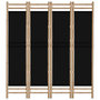 Voir la diapositive 4 : VIDAXL Cloison de separation pliante 4 panneaux 160 cm Bambou et toile