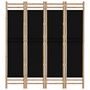 Voir la diapositive 4 : VIDAXL Cloison de separation pliante 4 panneaux 160 cm Bambou et toile