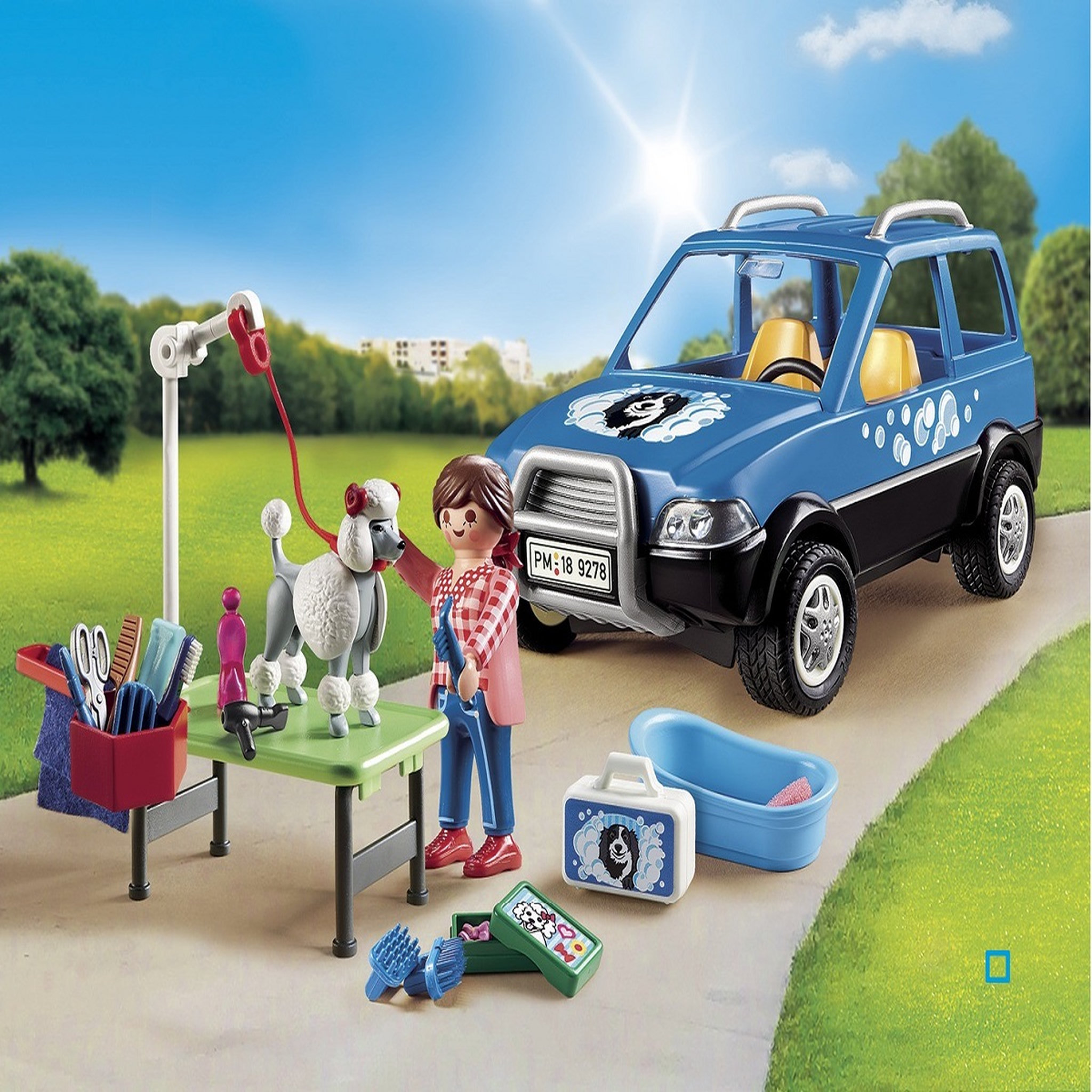 Voir la diapositive 3 : PLAYMOBIL 9278 - City Life - Toiletteuse avec véhicule