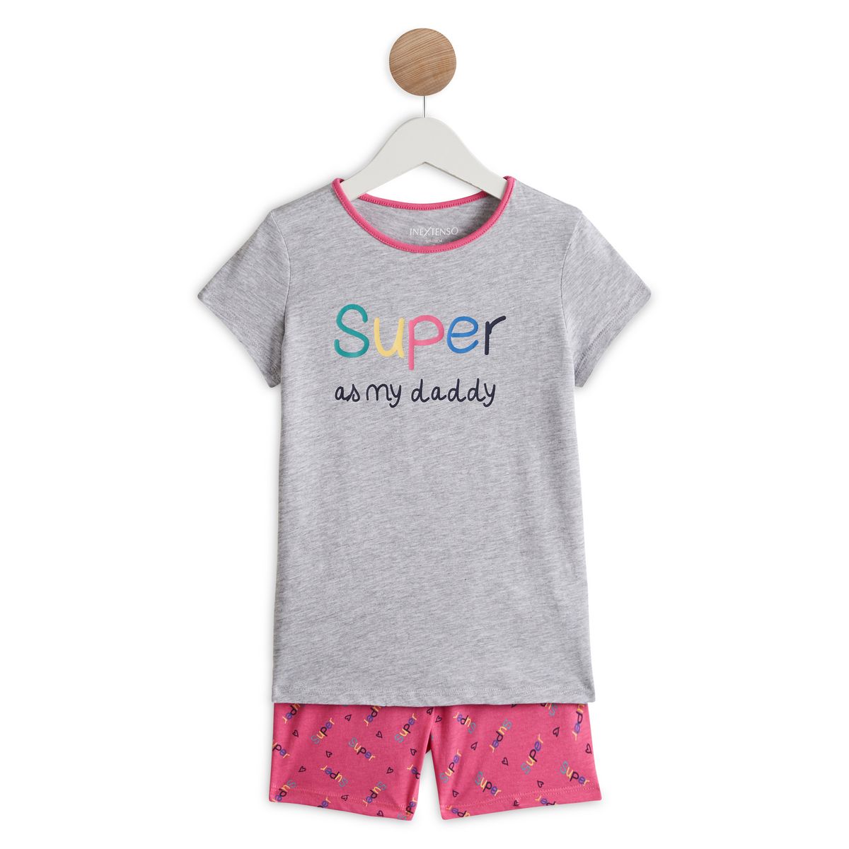 INEXTENSO Pyjashort fête des pères fille