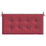 Voir la diapositive 4 : VIDAXL Coussin de banc de jardin rouge bordeaux 100x50x3 cm