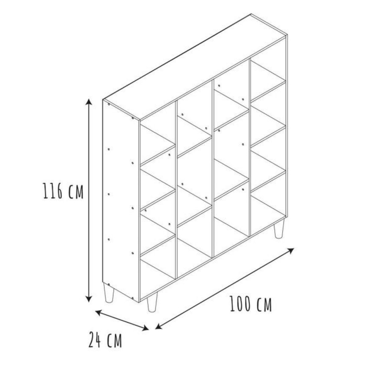 Paris Prix Bibliothèque Enfant  Suzanne  116cm Blanc & Beige