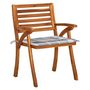 Voir la diapositive 4 : VIDAXL Chaises de jardin avec coussins lot de 8 Bois d'acacia solide