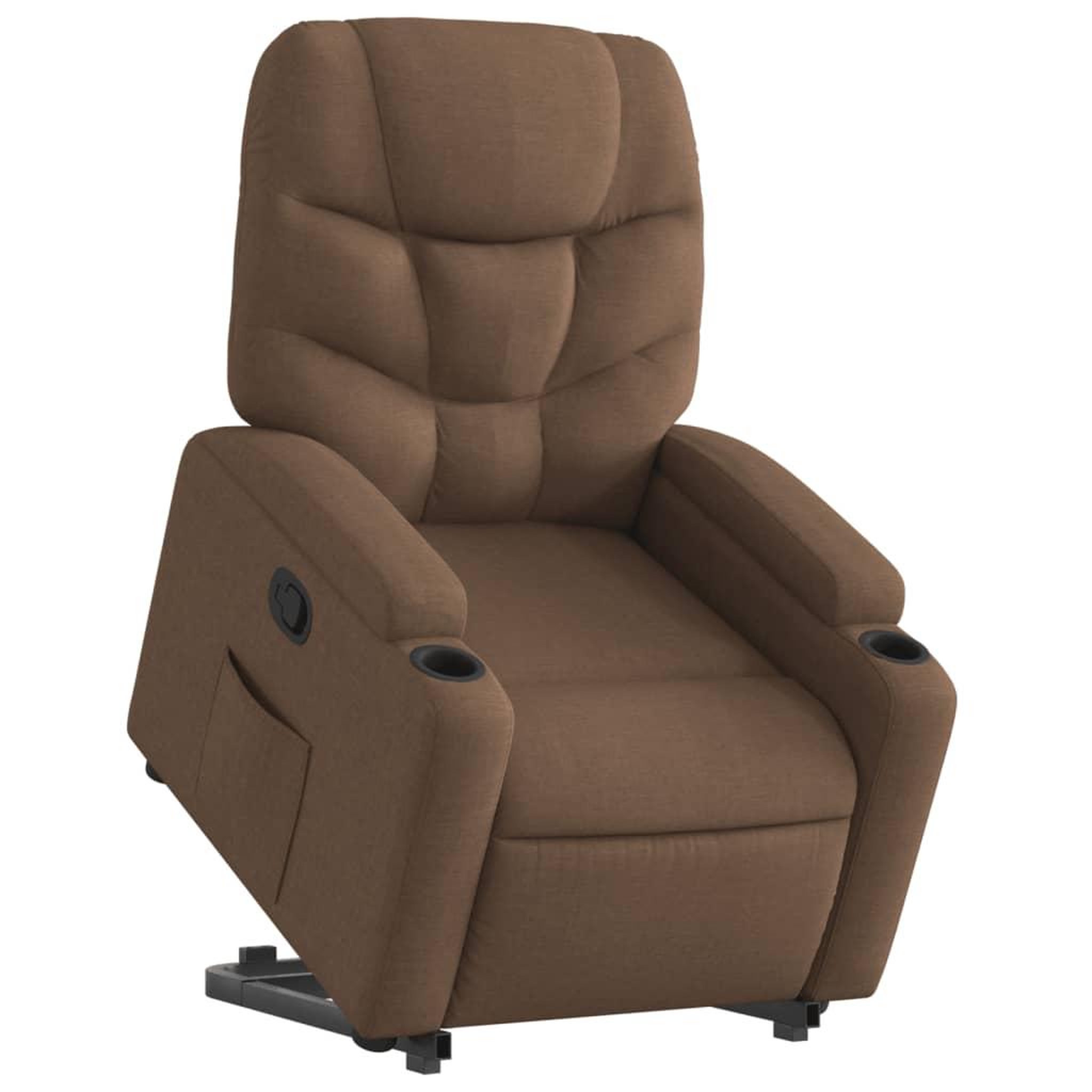 Voir la diapositive 3 : VIDAXL Fauteuil inclinable Marron Tissu