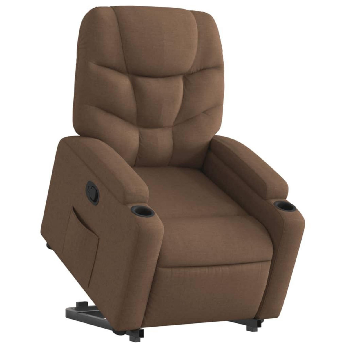 VIDAXL Fauteuil inclinable Marron Tissu